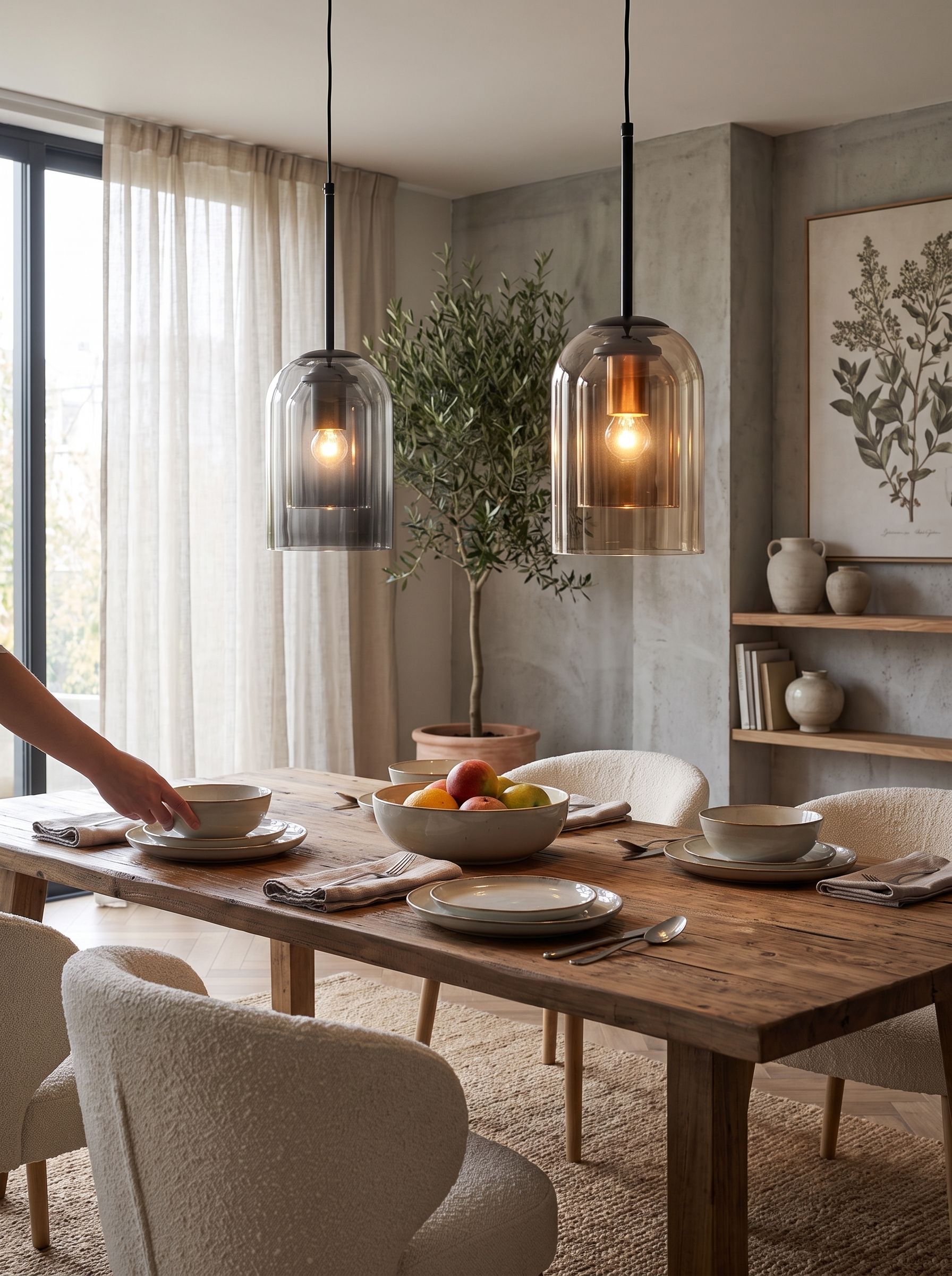 Glass Pendant Light - Quietly Defining A Space