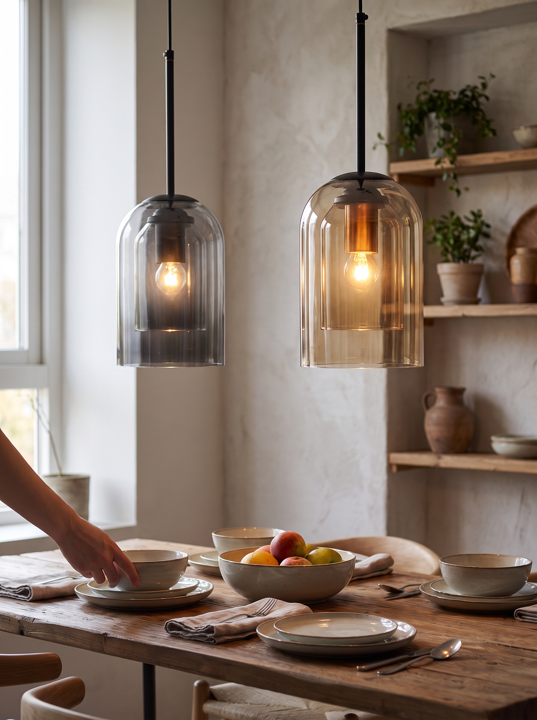 Glass Pendant Light - Made To Fit Anywhere