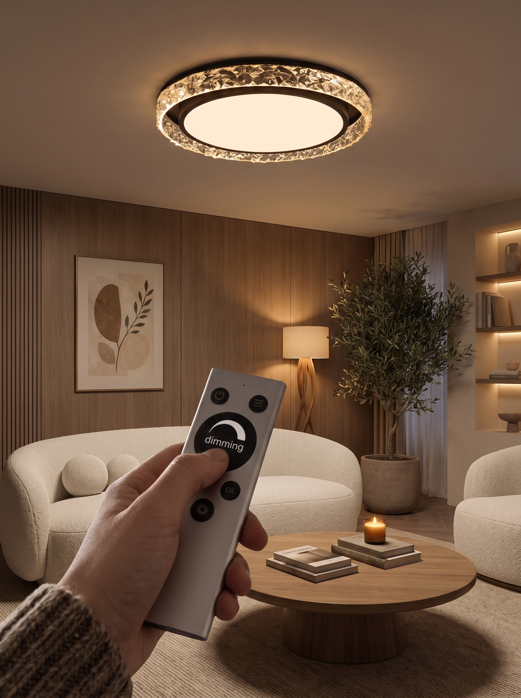 Crystal Halo Ceiling Light - Set The Perfect Level