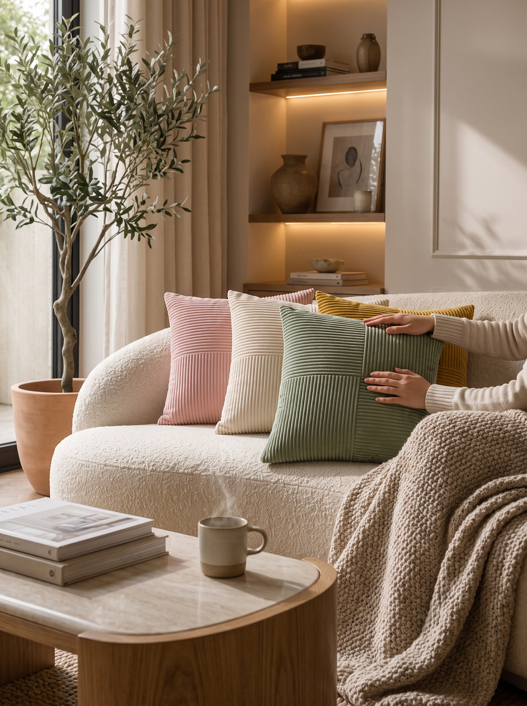 Corduroy Cushion Covers - Plush And Considered