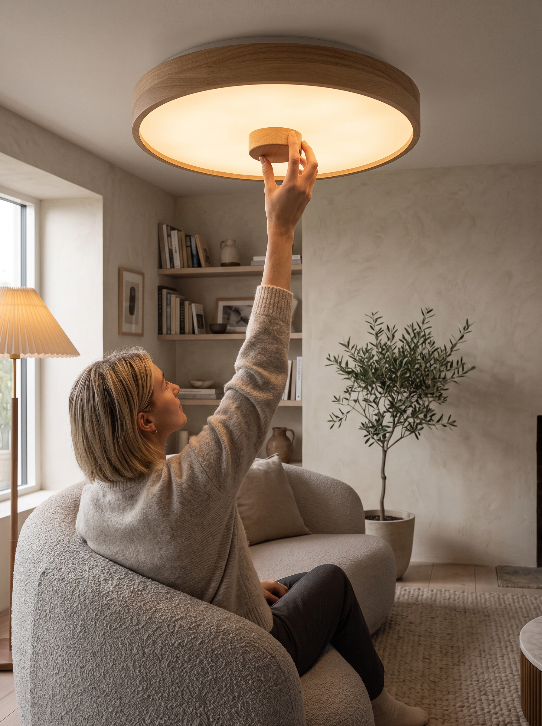 Nordic Wooden Ceiling Light - Calm, Scandinavian Style