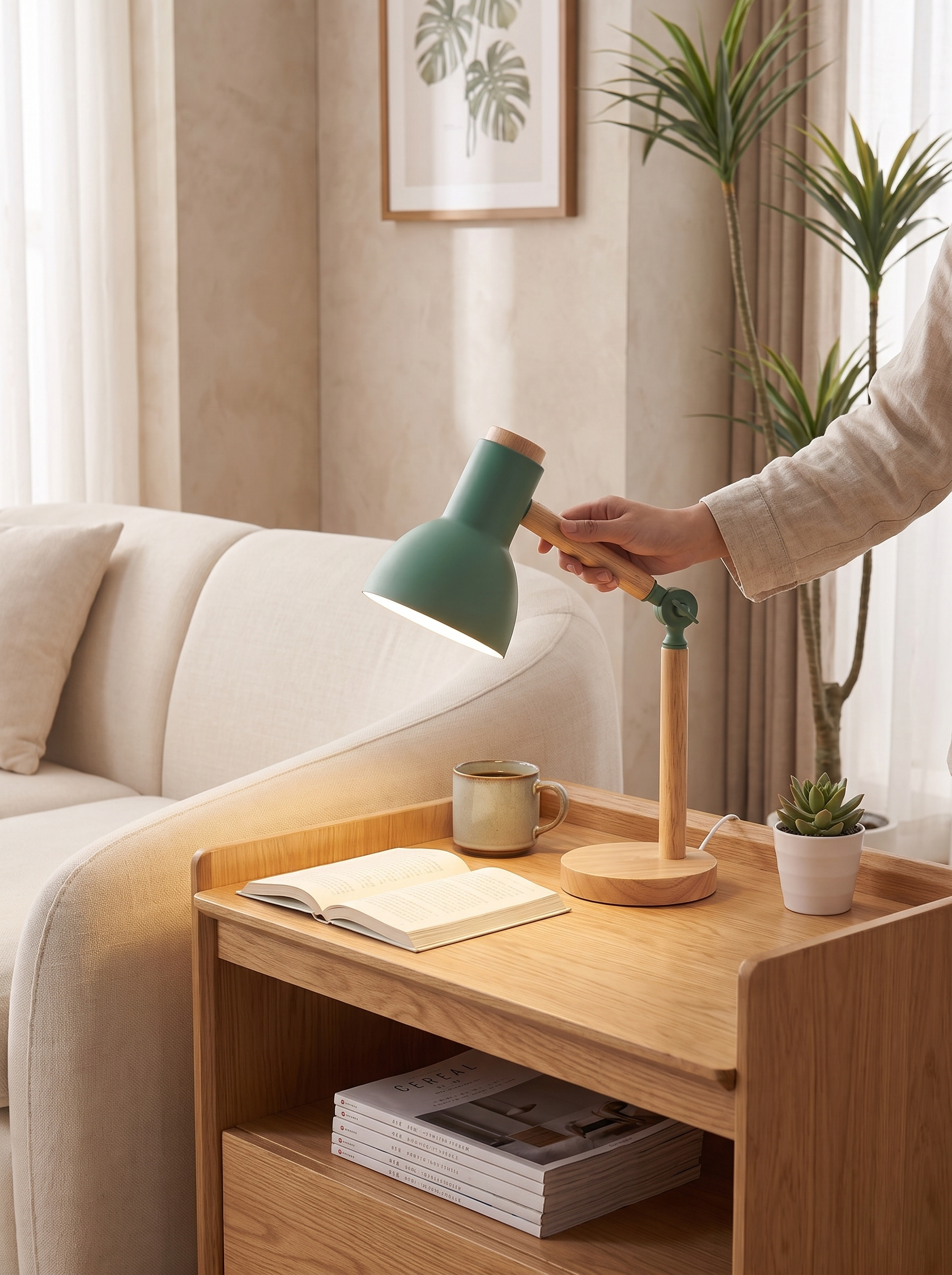 Nordic Wooden Desk Lamp - Understated And Versatile