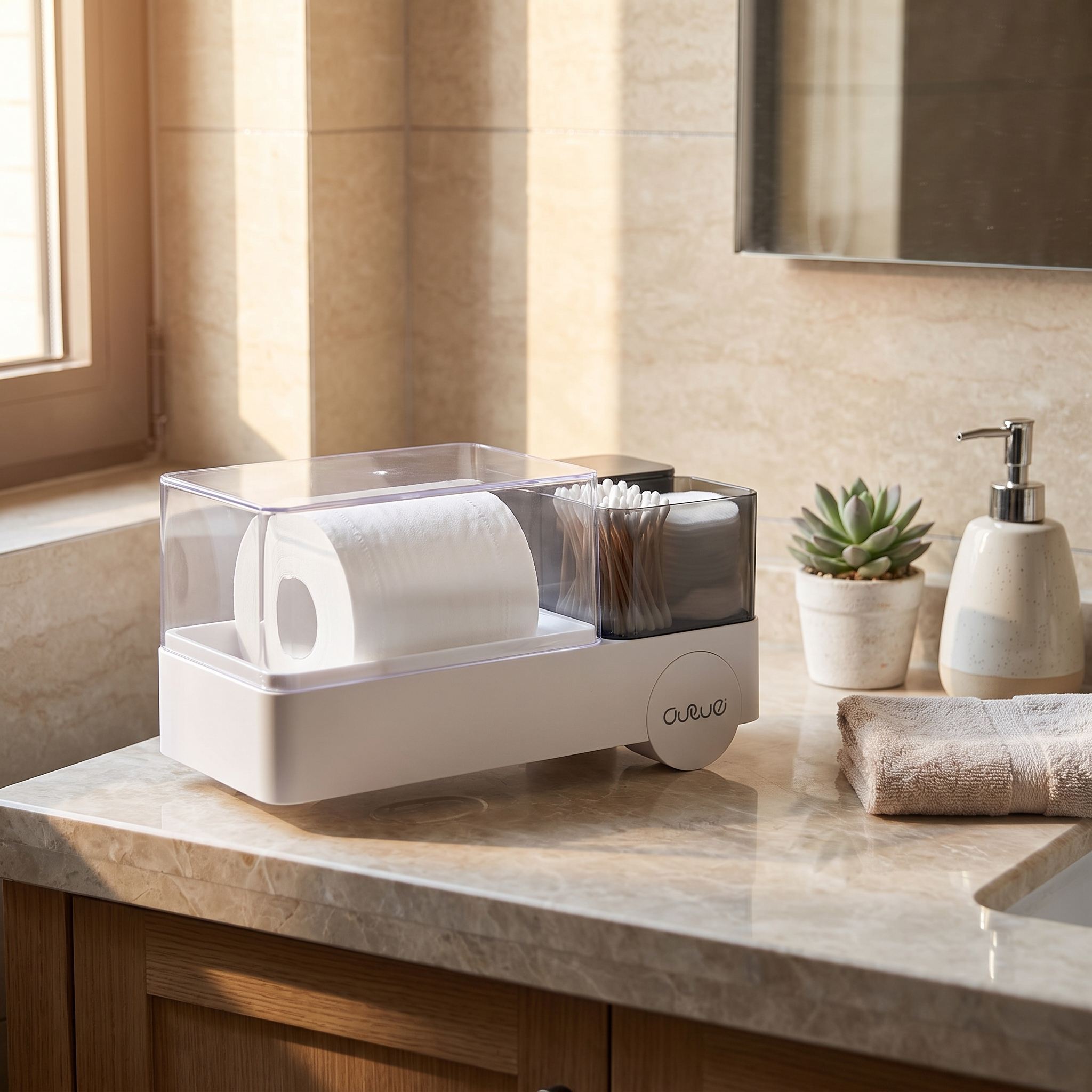 Tissue Box Holder Paper Towel Dispenser