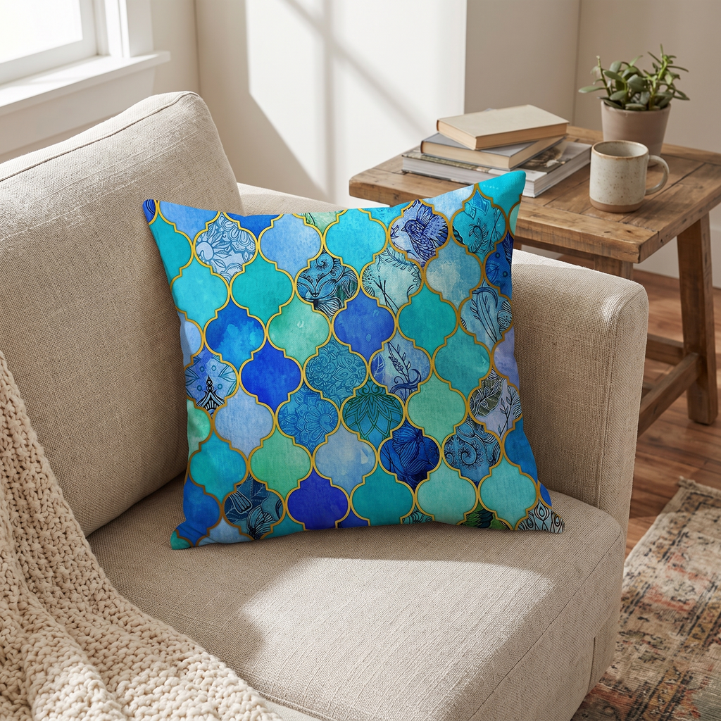 Linen Cotton Decorative Cushion Cover