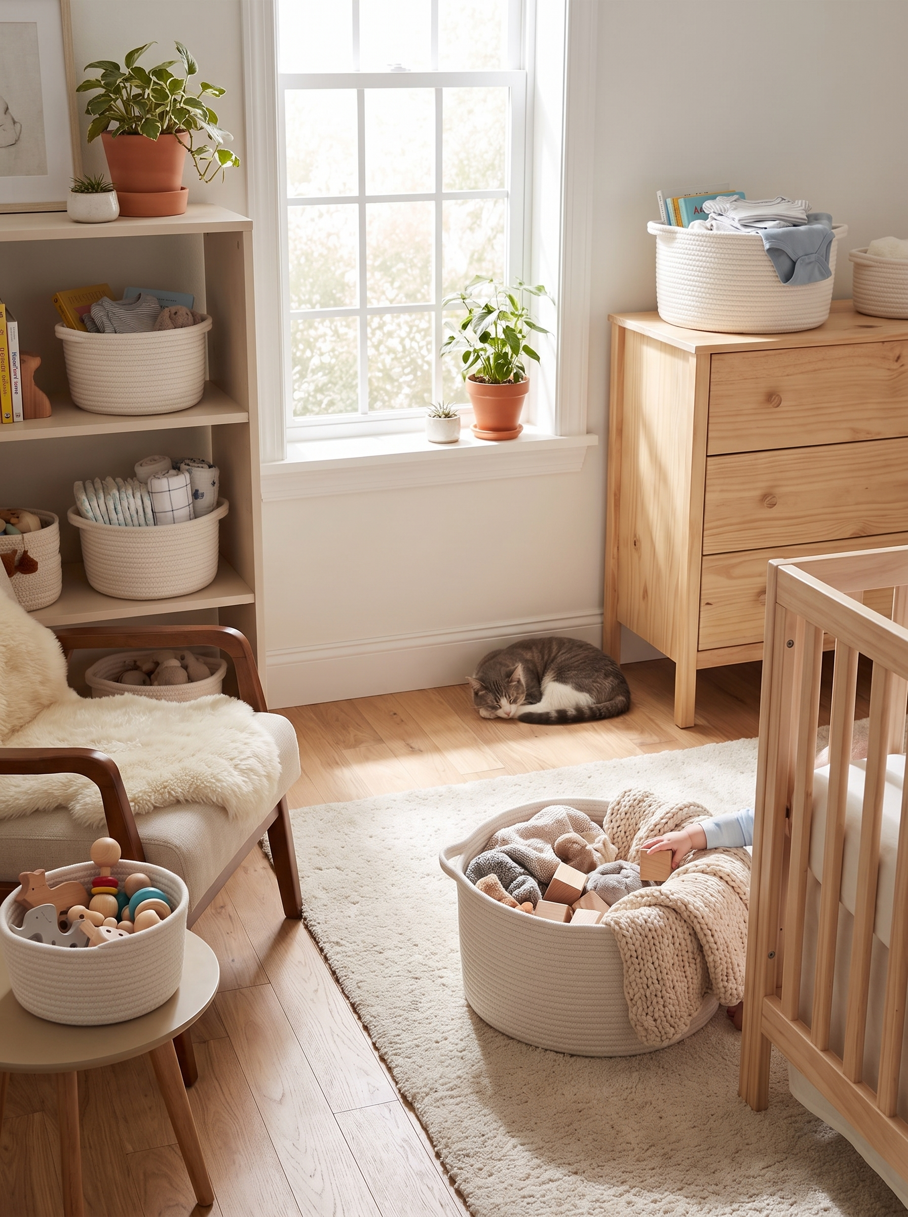 Cotton Rope Storage Basket - Calm, Scandinavian Feel