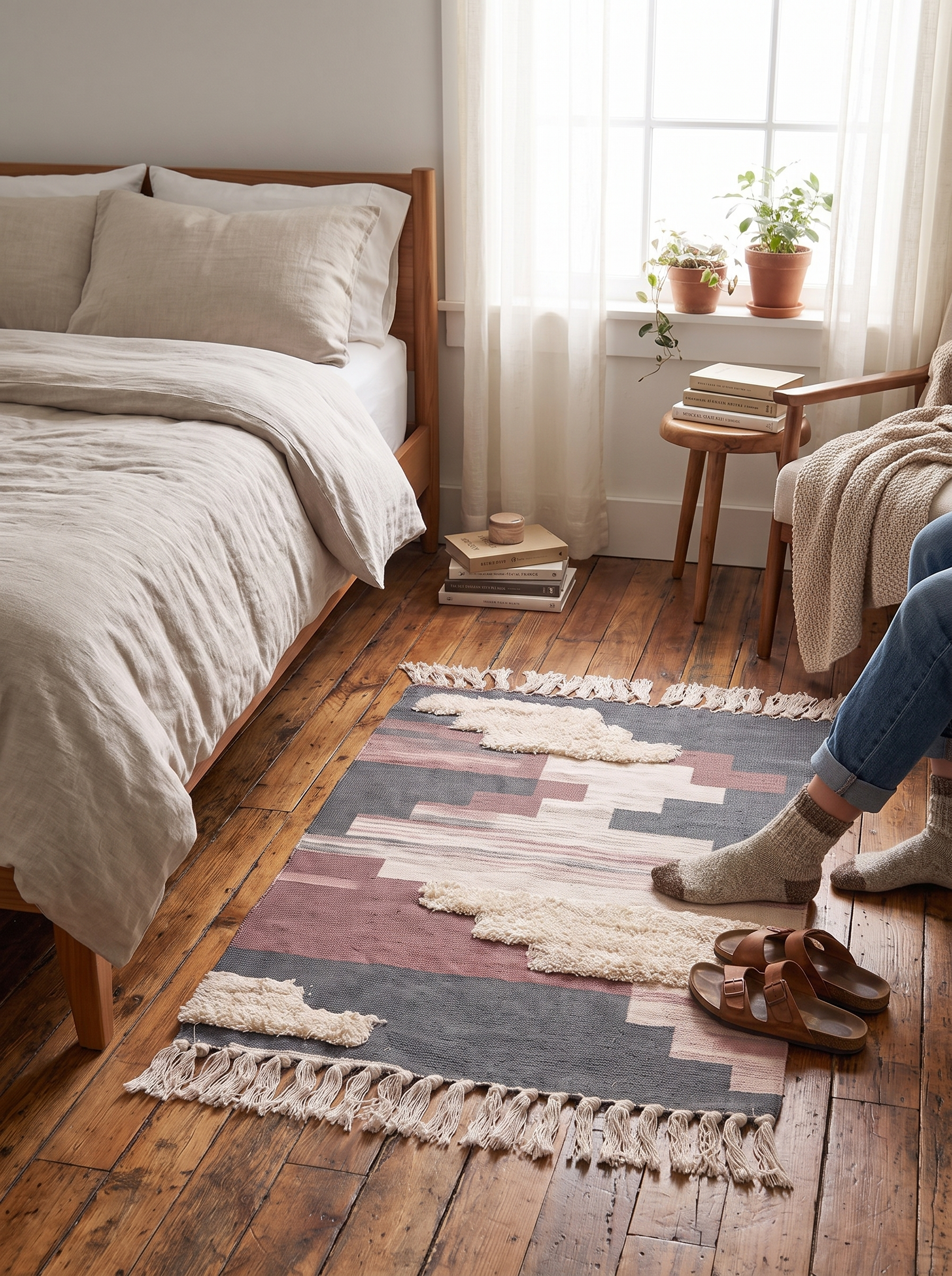 Cotton Linen Tufted Rug - A More Finished Room
