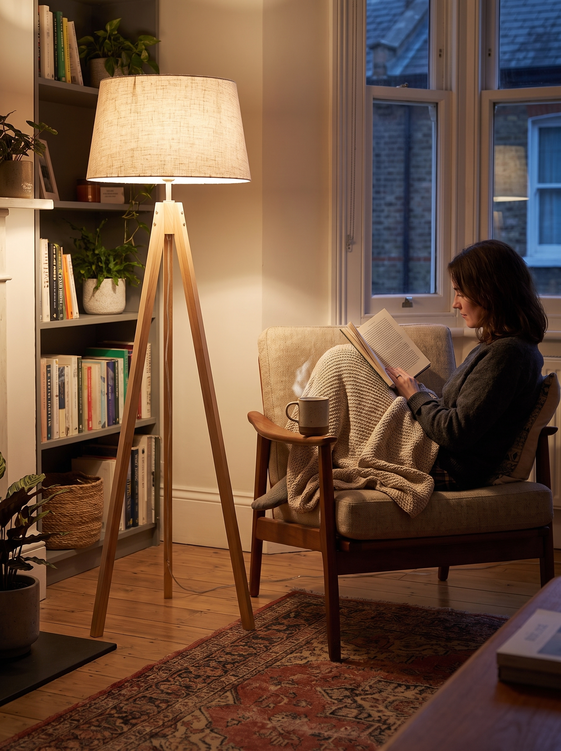 Wooden Tripod Floor Lamp - Easy To Live With