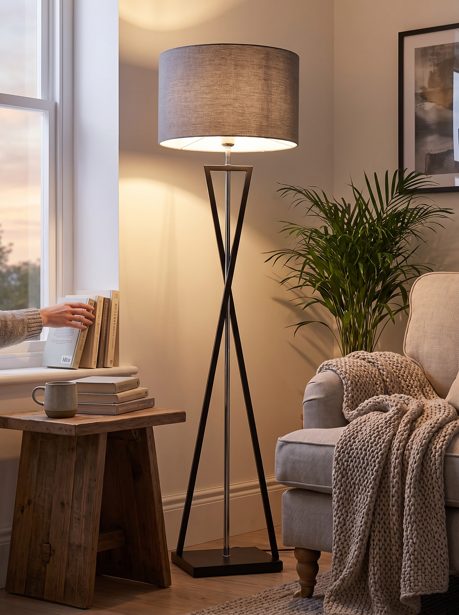 Modern LED Floor Lamp - Height, Not Bulk