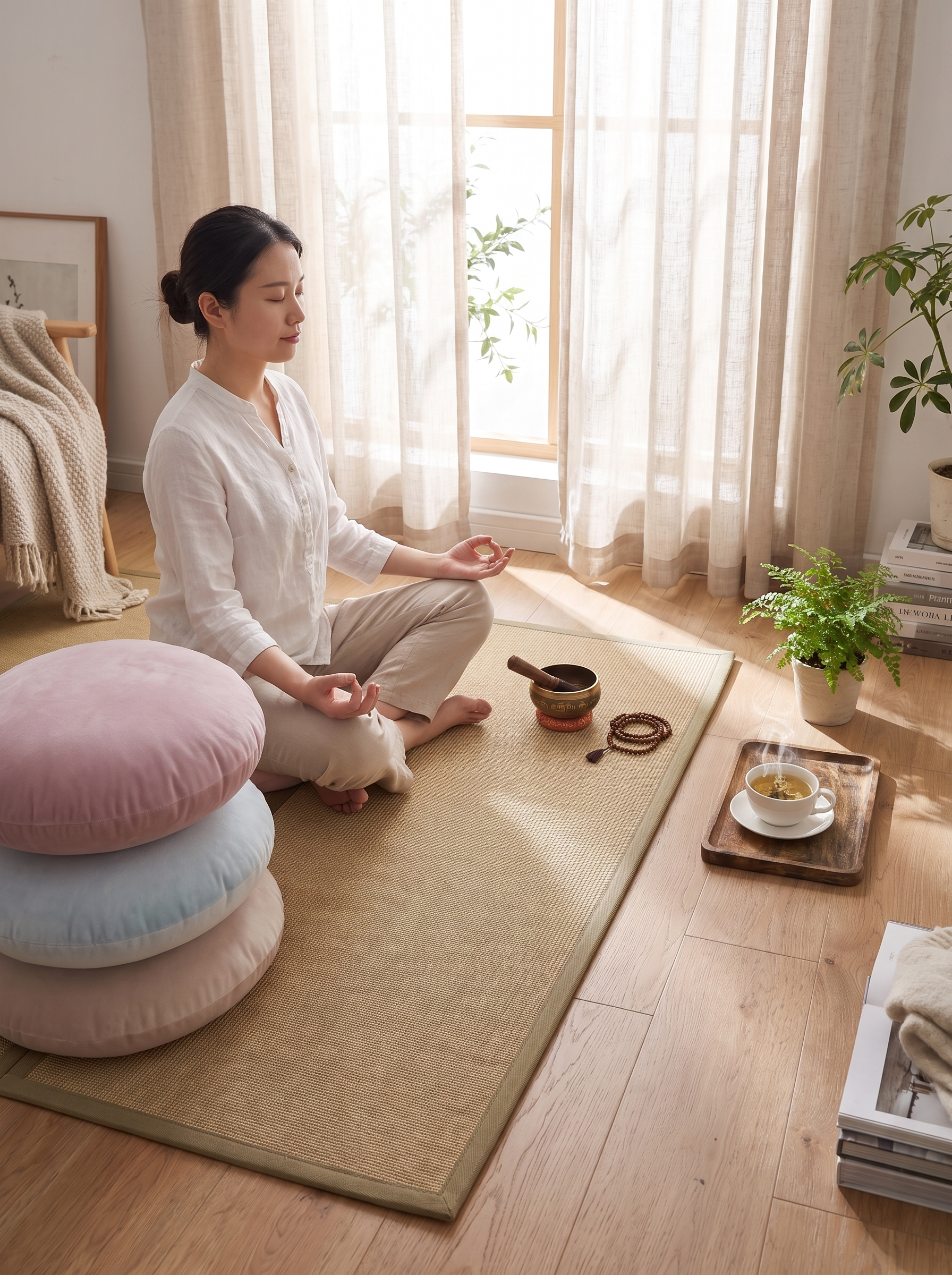 Velvet Meditation Cushion - Floor Seating, Done Right