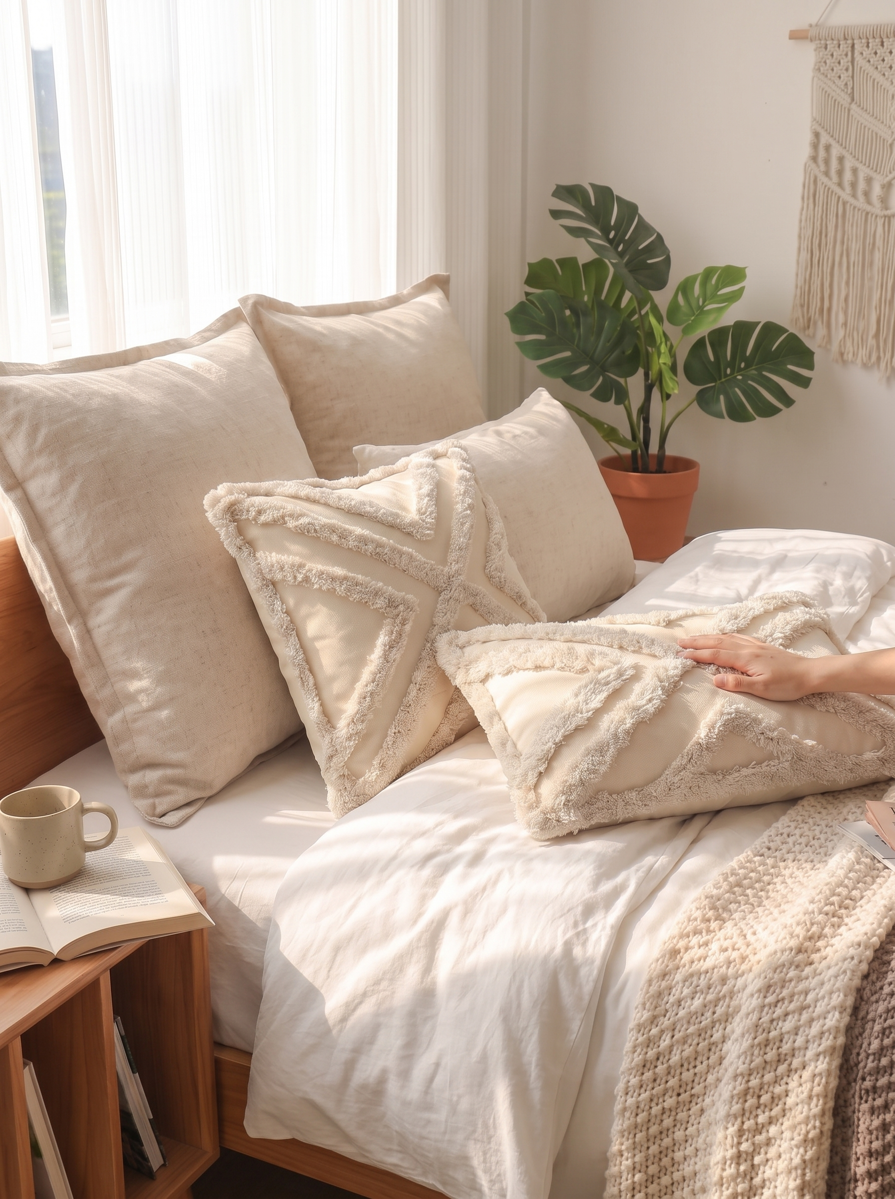 Tassel Tufted Cushion Cover - Instant Styled Texture