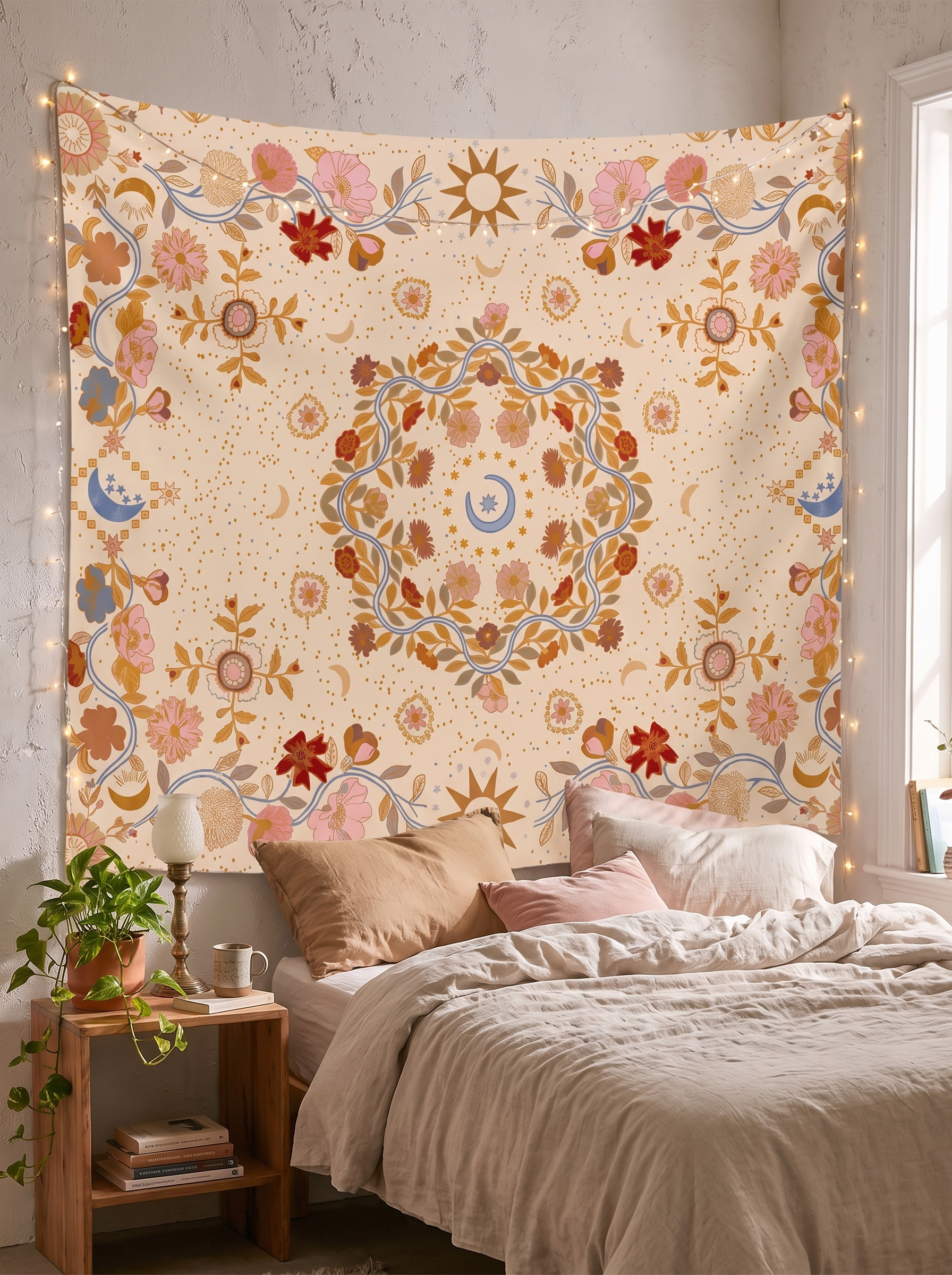 Sun & Moon Wall Tapestry - Make A Big Wall Intentional