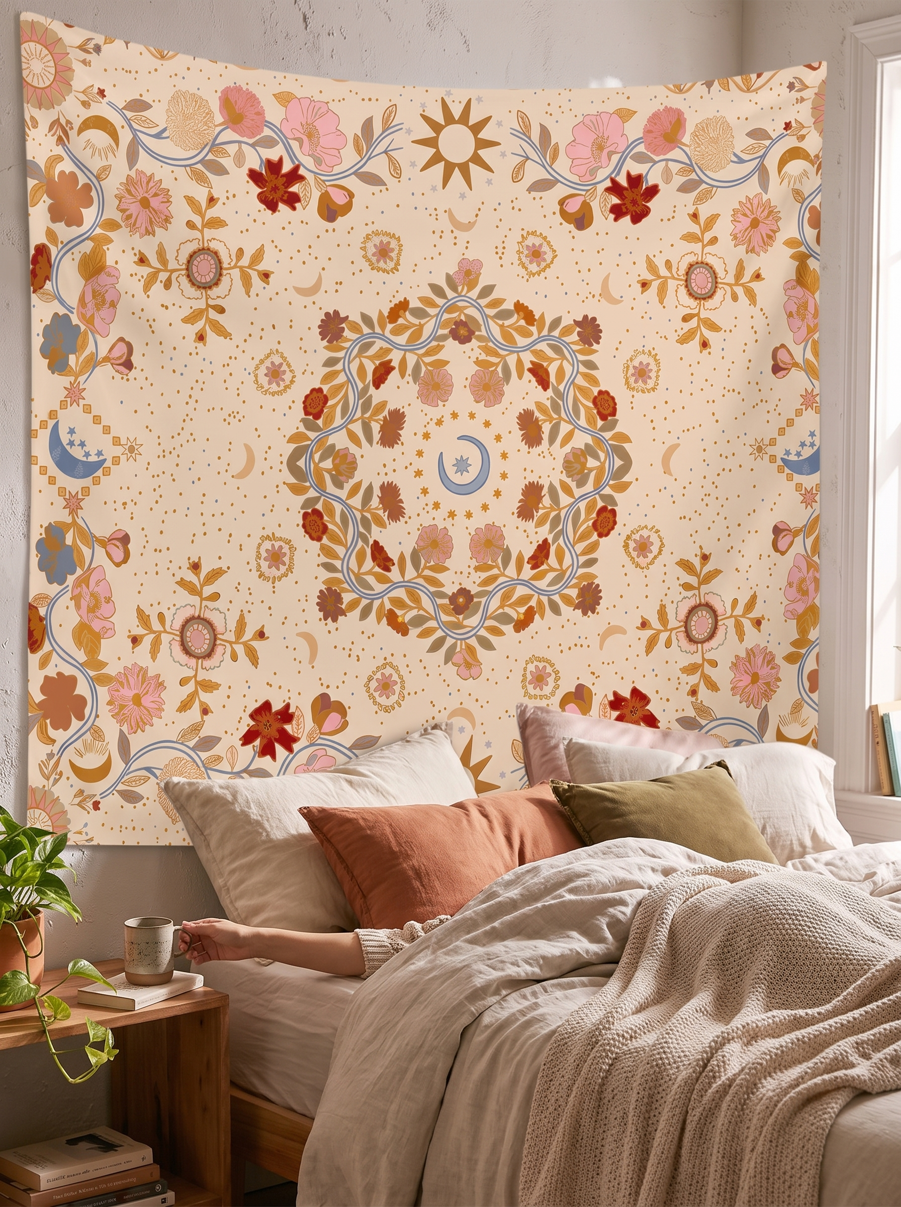 Sun & Moon Wall Tapestry - Softer Than A Print