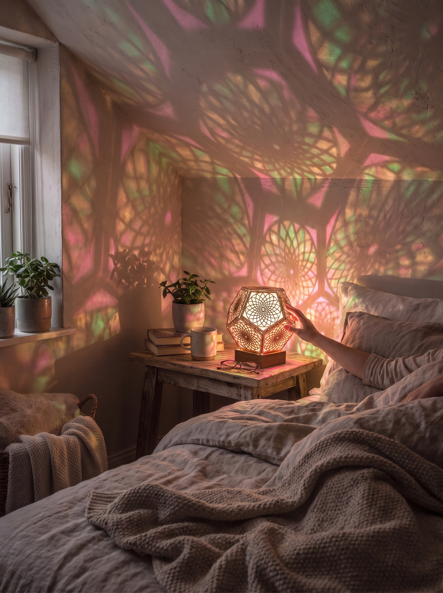 Star LED Projection Lantern - Mood Light Or Night Light