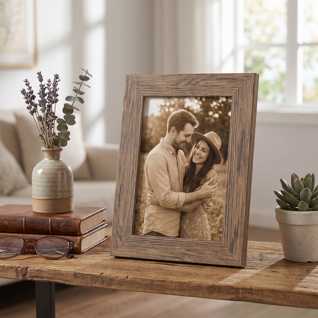 Vintage Solid Wood Photo Frame