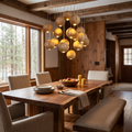 Handcrafted Wooden Pendant Light