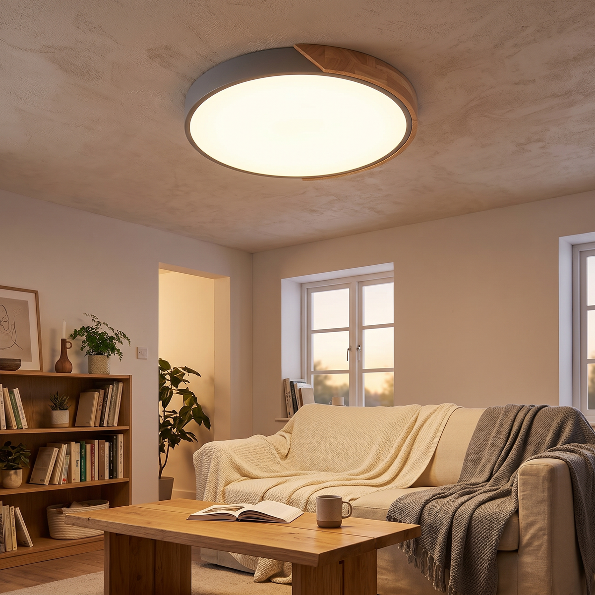 Nordic Wooden Ceiling Light