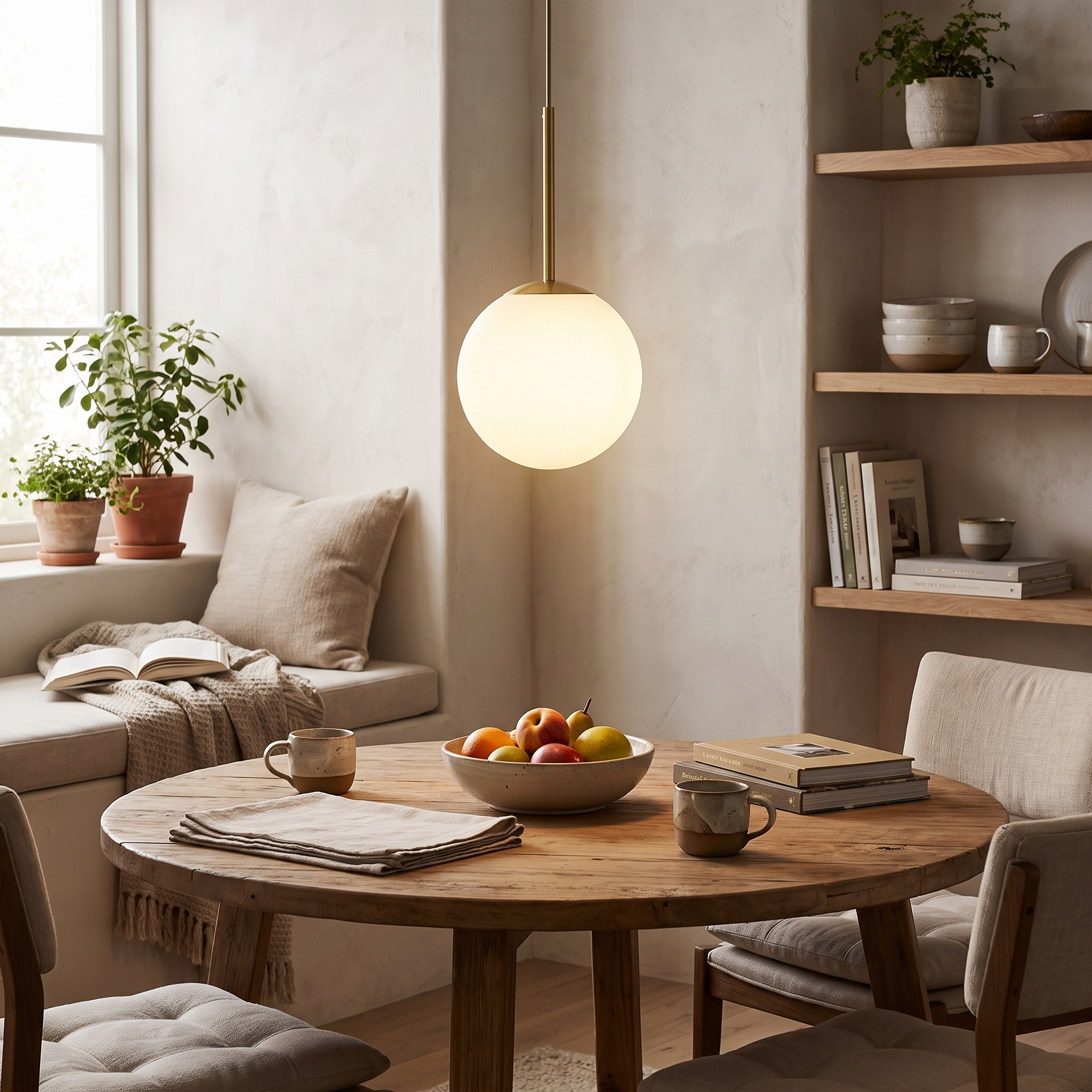 Glass Ball Pendant Light