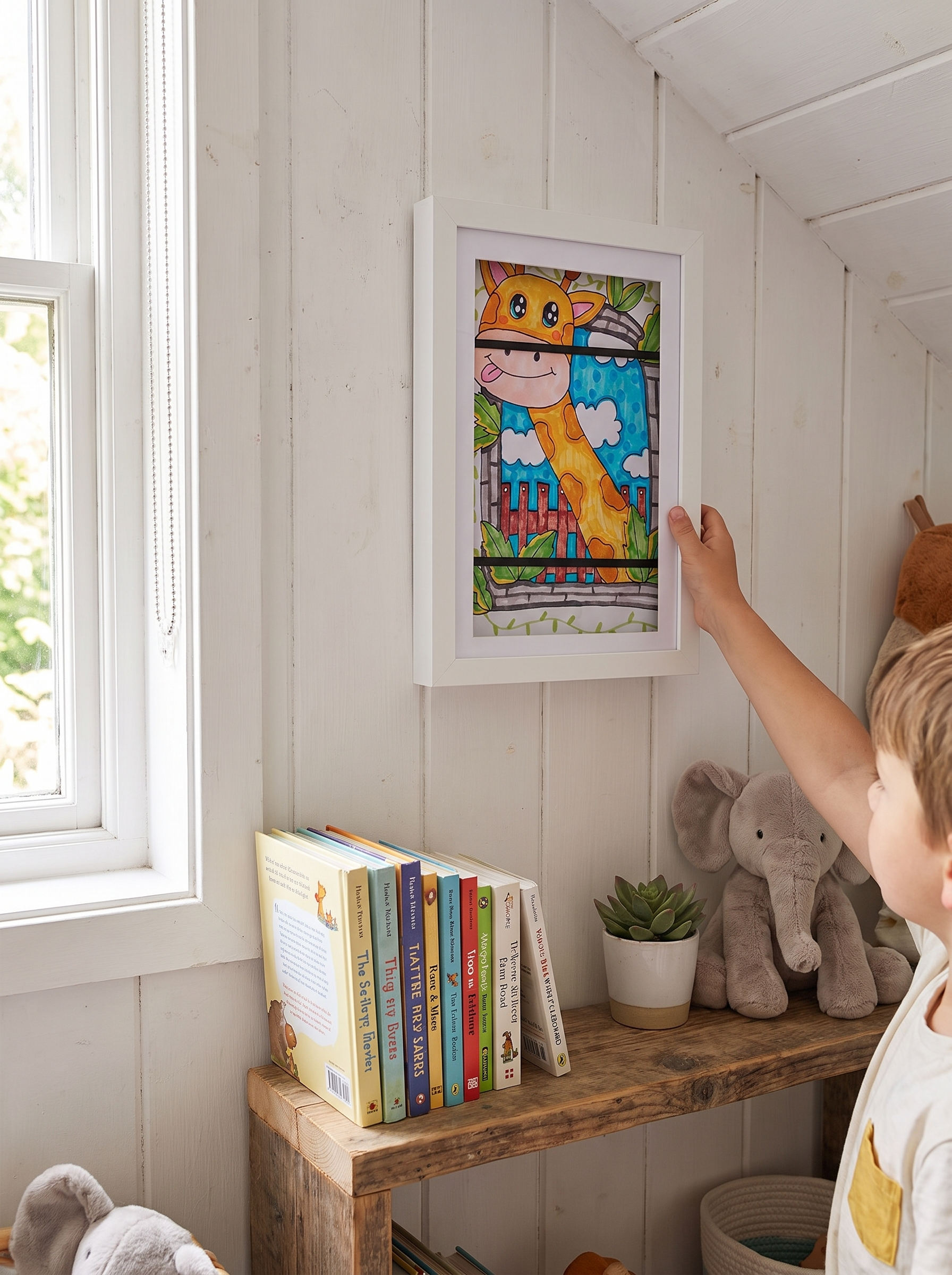 Magnetic Wood Picture Frame lifestyle scene 1