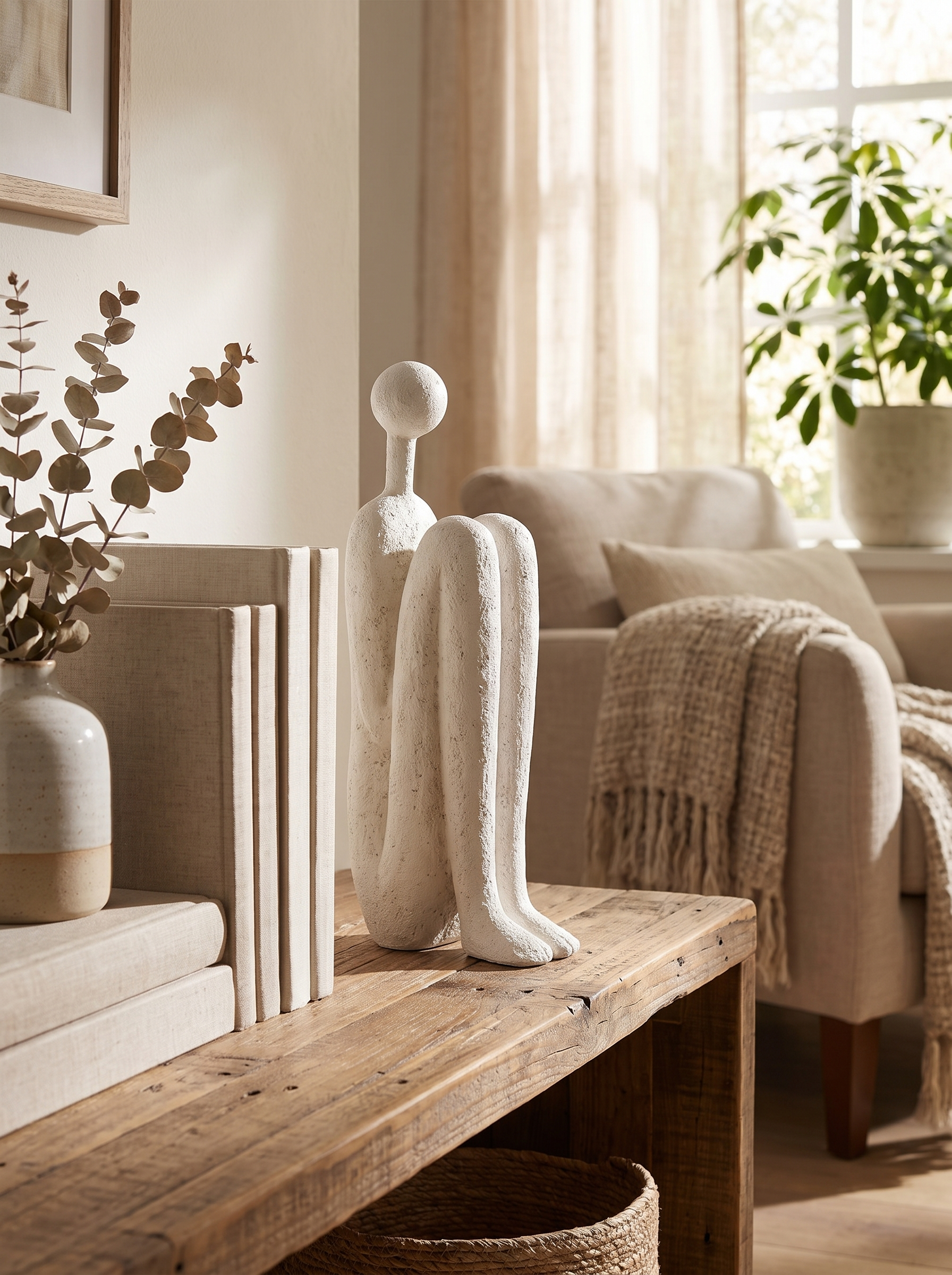 Minimalist Abstract Sculpture Bookend lifestyle scene 3
