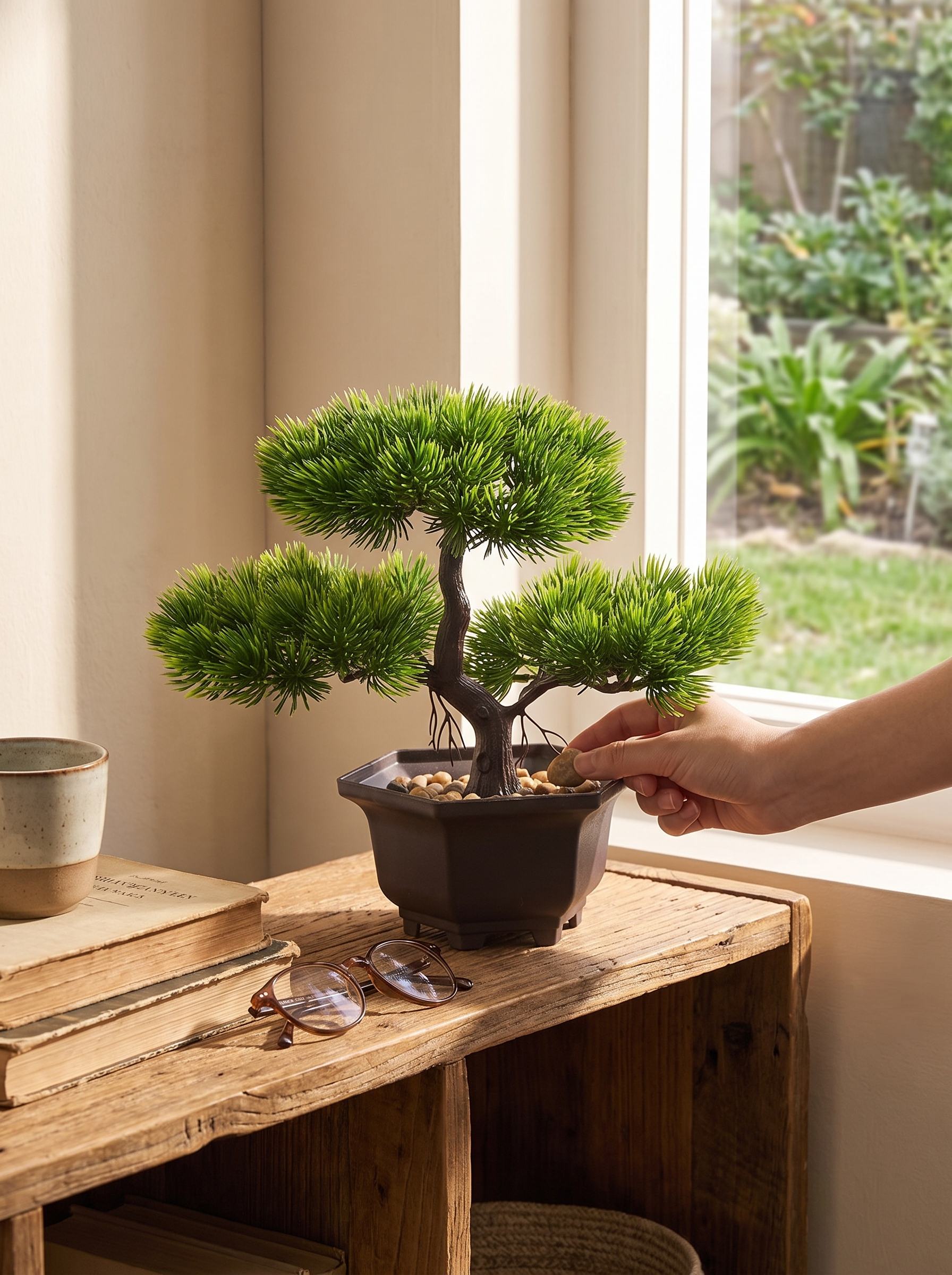 Artificial Pine Bonsai Tree Decor lifestyle scene 1