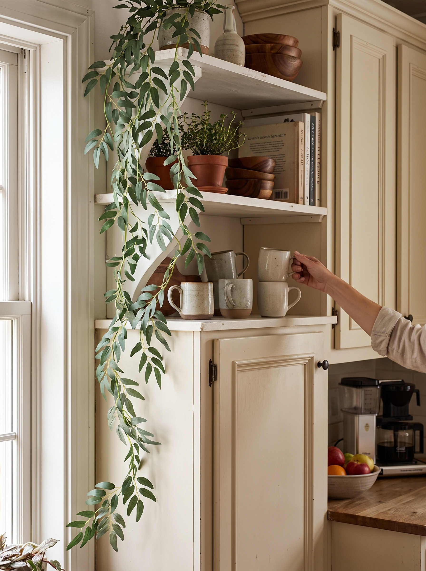 Willow Leaf Vine Greenery Garland lifestyle scene 1