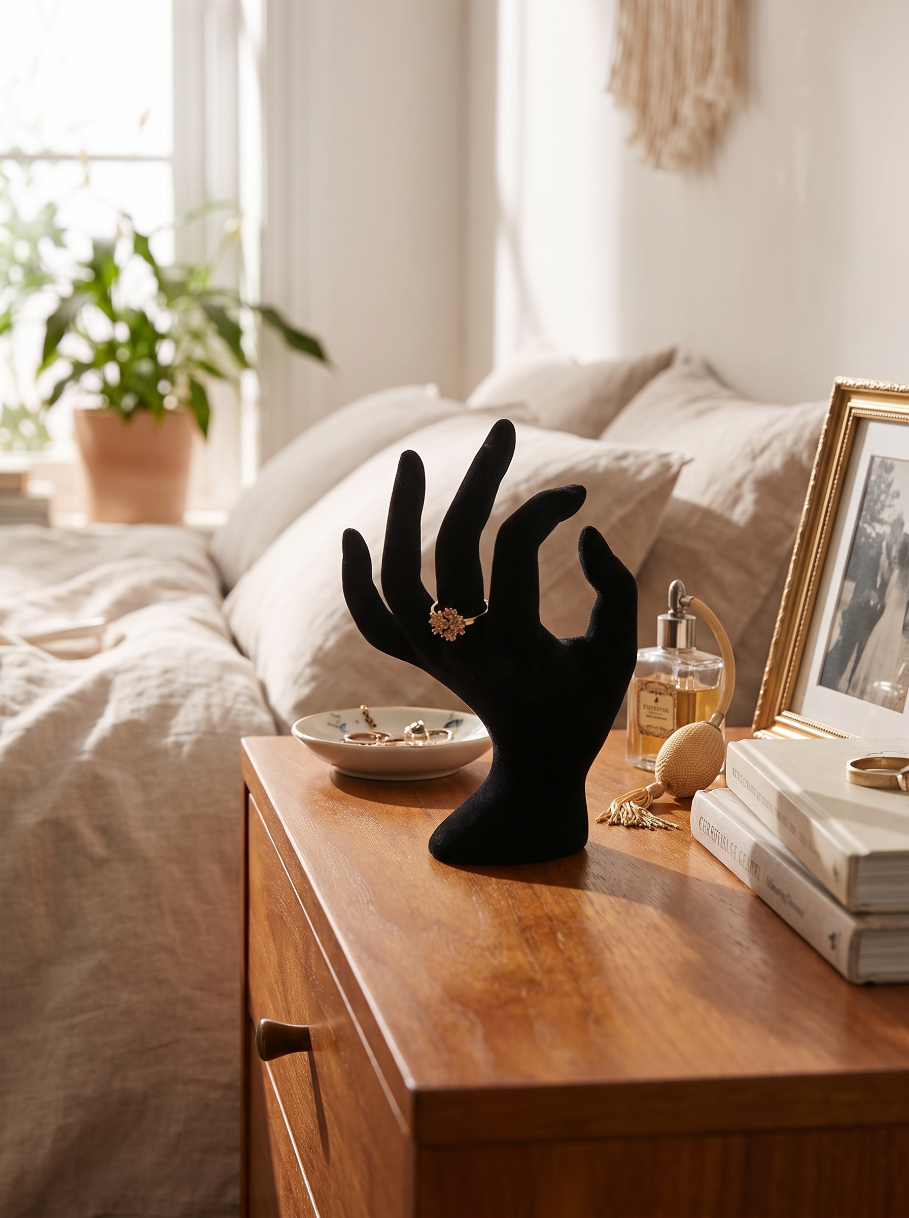 Hand Shape Jewelry Holder Stand lifestyle scene 1