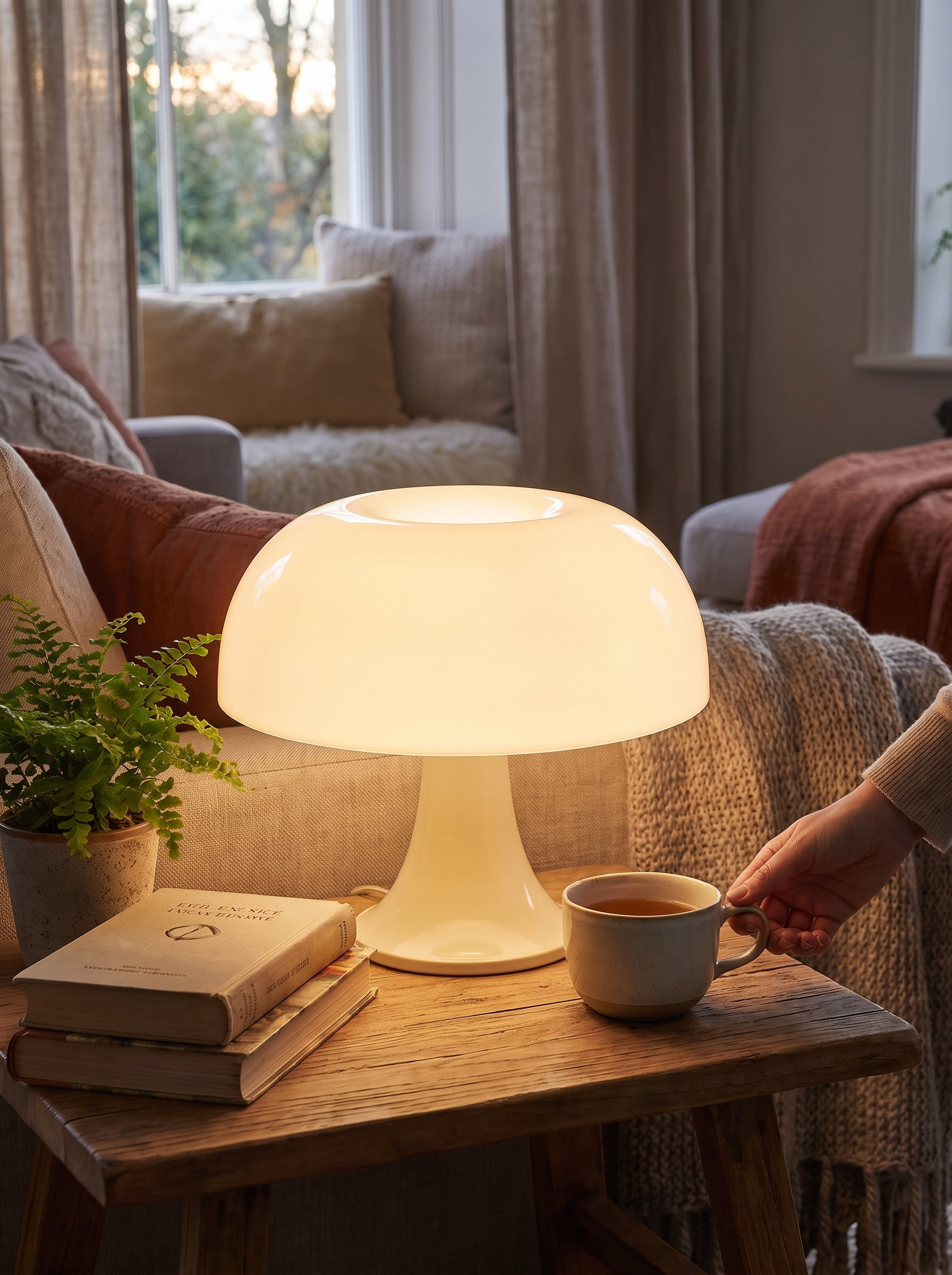 Nordic Retro Mushroom Lamp - A Confident Centrepiece