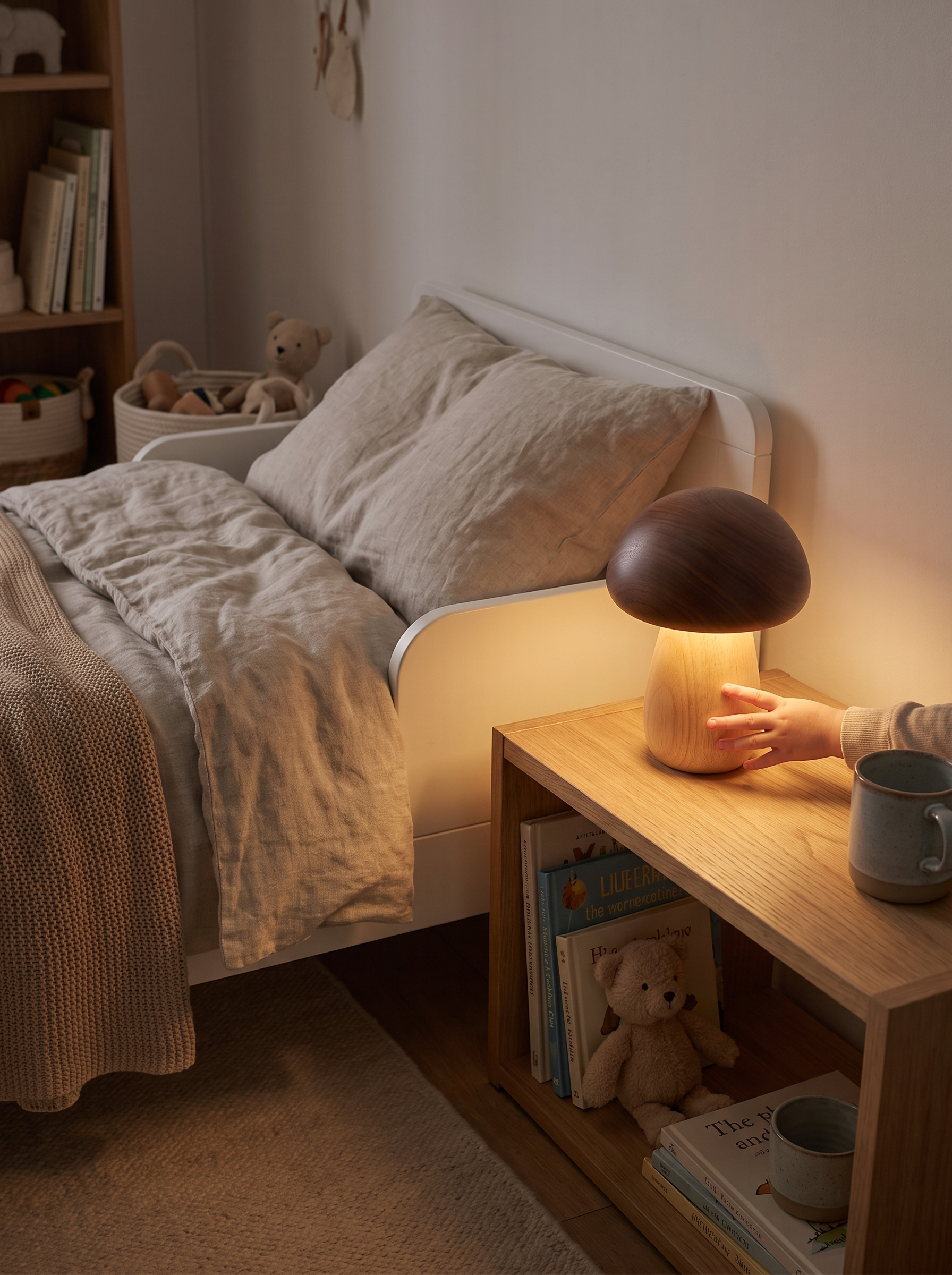 Wooden Mushroom Night Light - Made For Little Hands