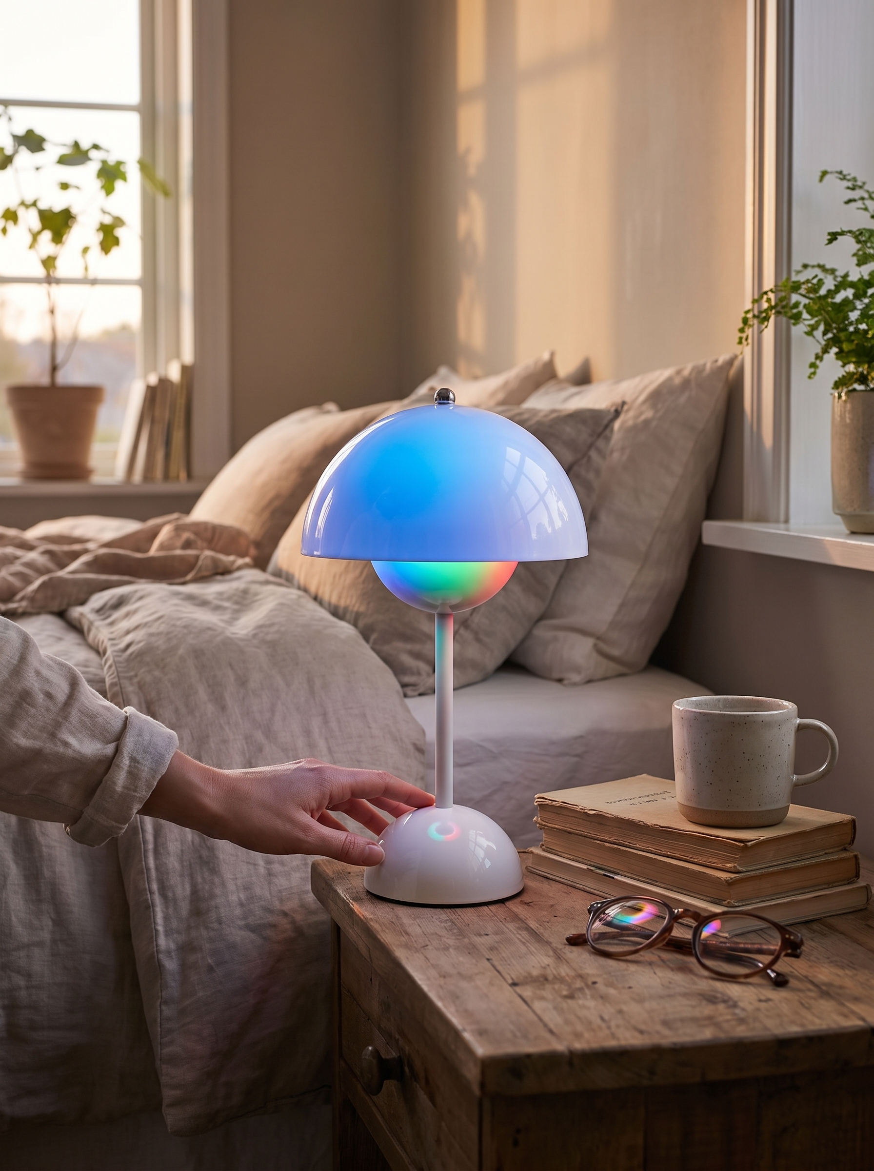 Touch Mushroom Colour Lamp - Calm Or Playful, Your Choice