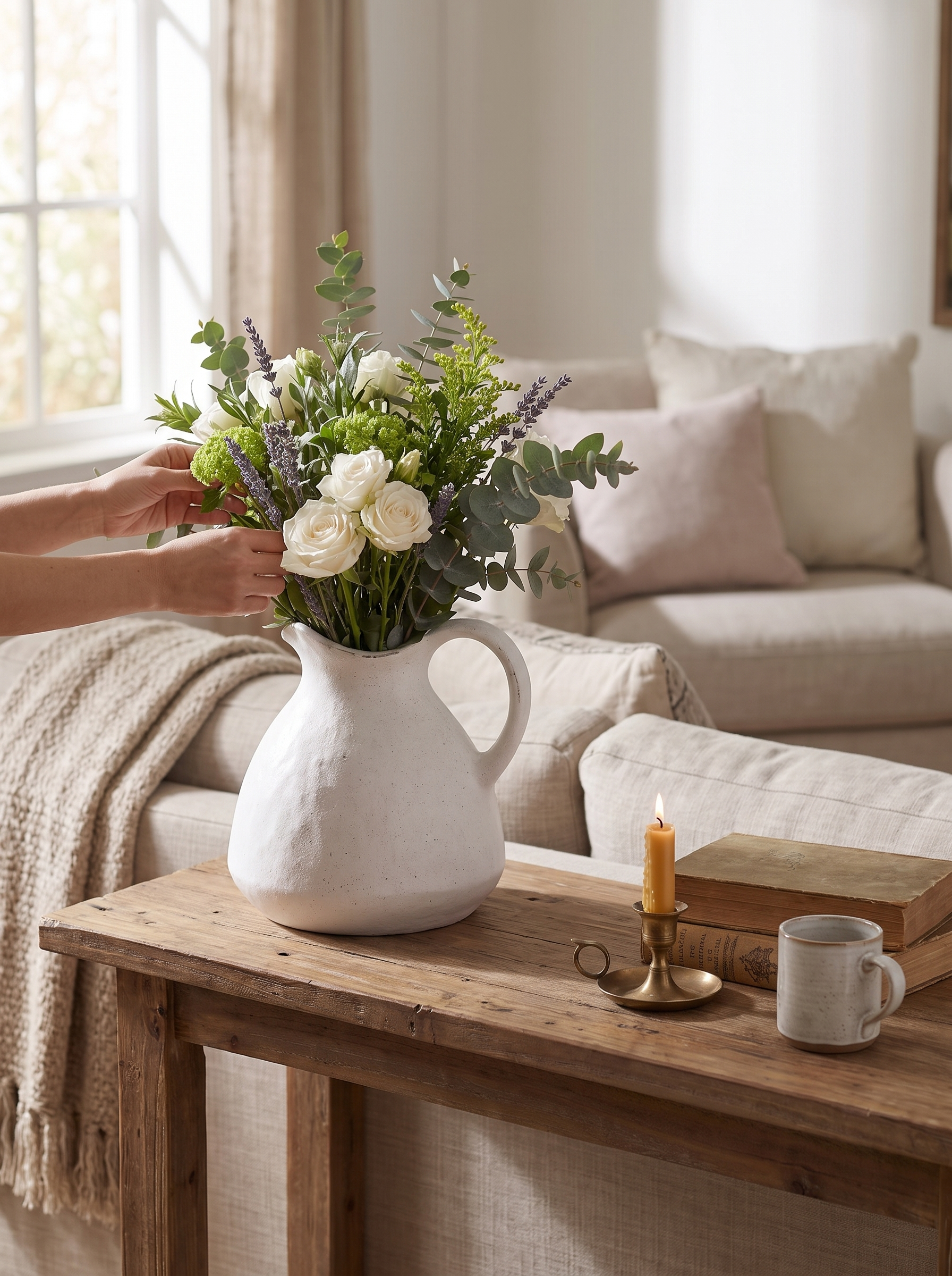 White Ceramic Vase - A Thoughtful Finishing Touch