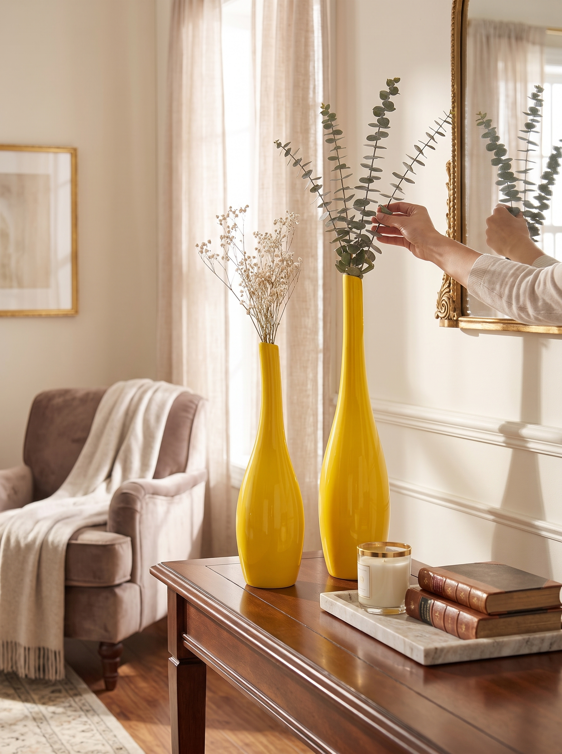 Gold Ceramic Vase - A Touch Of Glamour