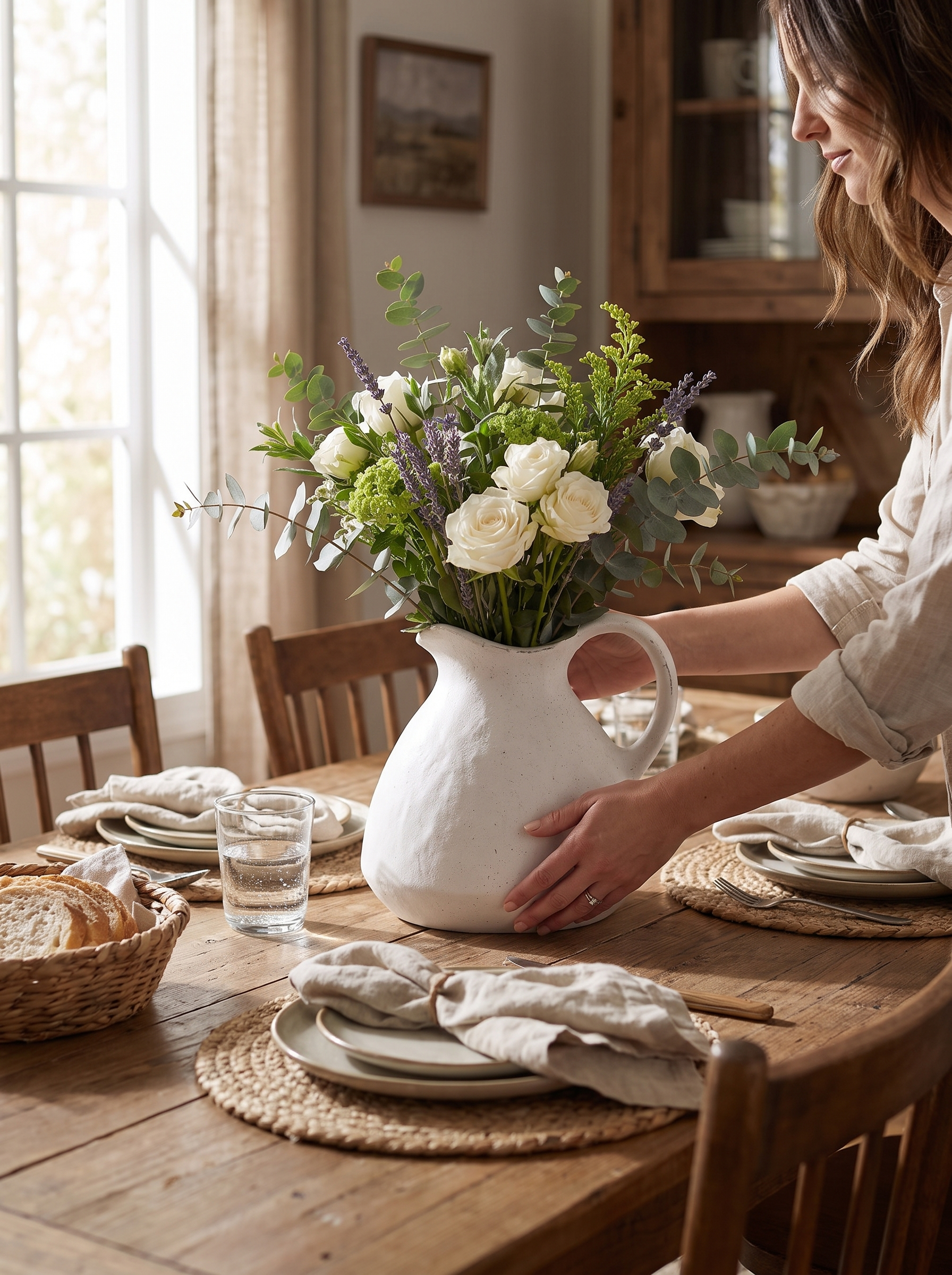 White Ceramic Vase - Pairs With Any Palette