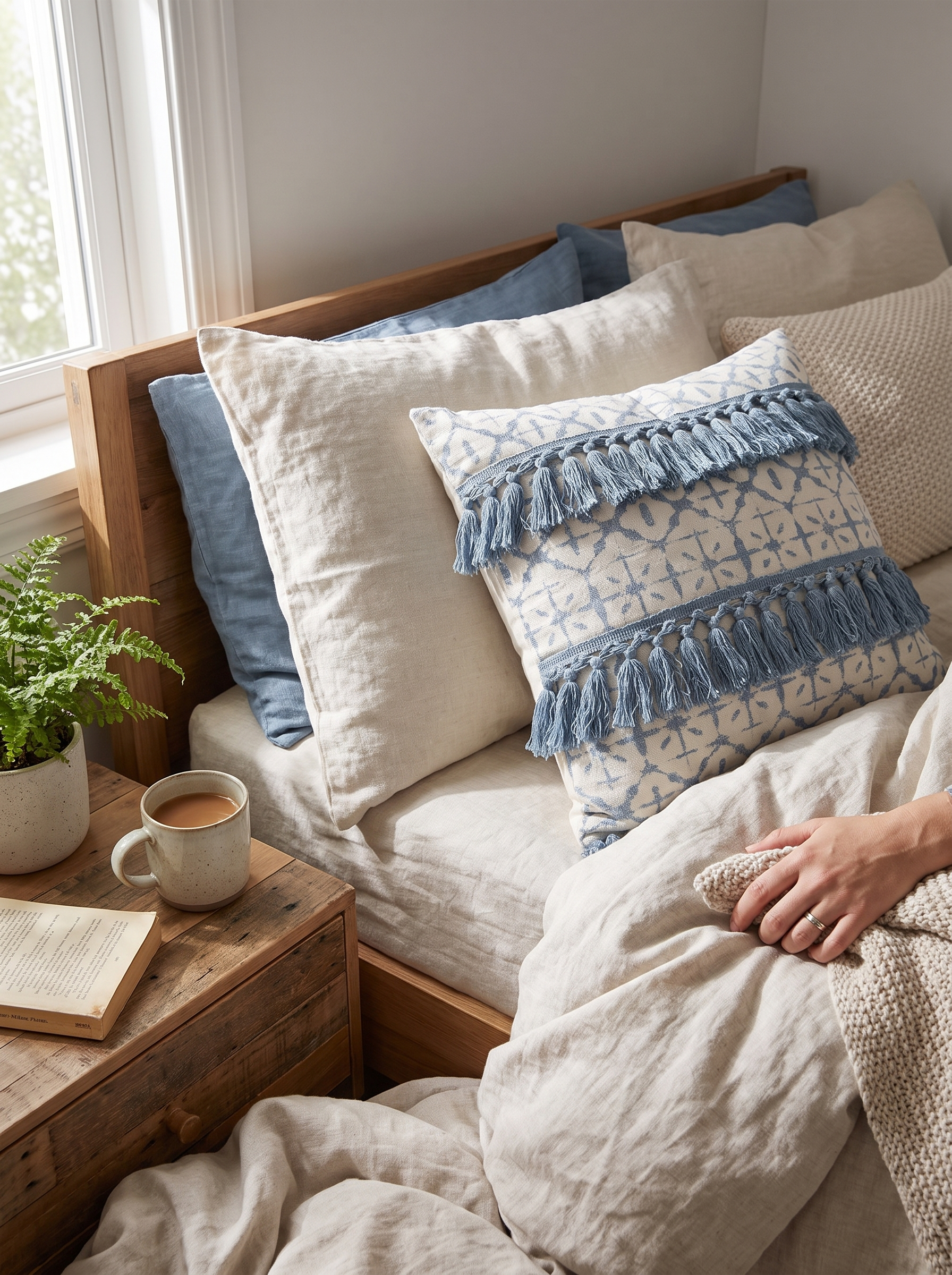 Tasseled Tufted Cushion Cover - Soft Yet Durable